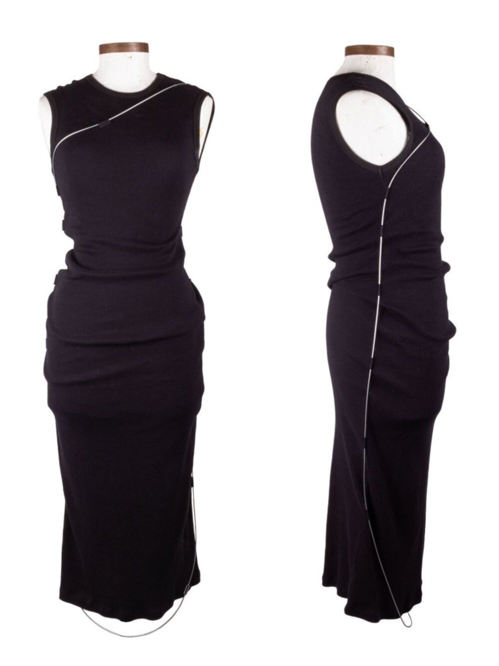1017 ALYX 9SM BLACK METAL CABLE LONG DRESS